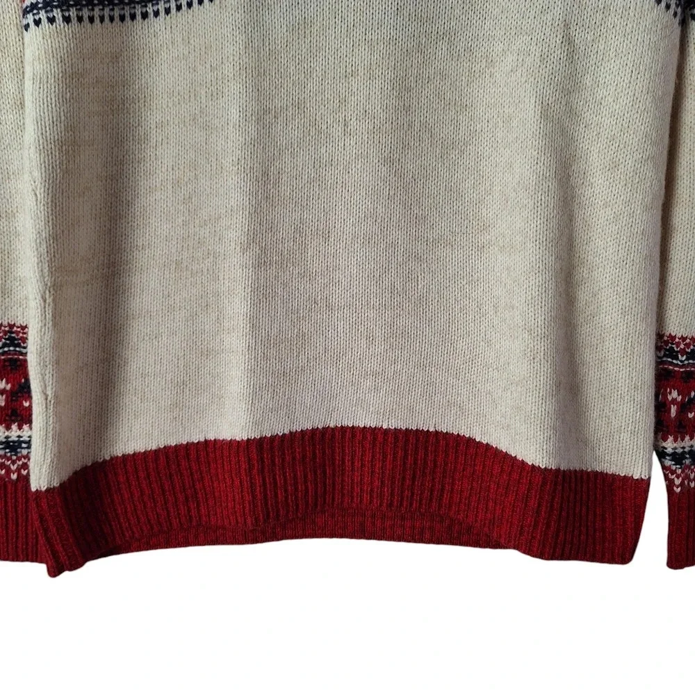 VTG Abercrombie & Fitch Merino Wool Blend Fair Isle‎ Pullover Sweater